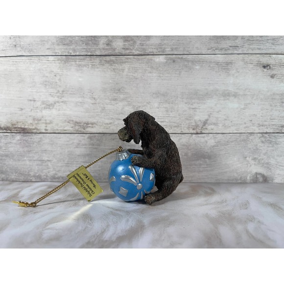 Danbury Mint Delightful Dachshunds Christmas Ornament‎ Having a Ball - Picture 3 of 6